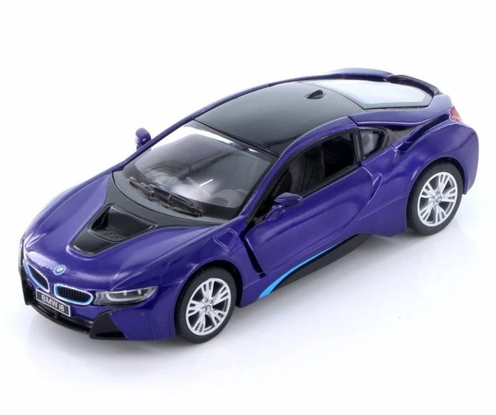 KiNSMART Diecast BMW i8 - 1:36 Scale, 12 Pack (275066)