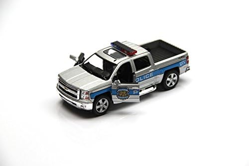 KiNSMART Diecast 2014 Chevrolet Silverado (Fire/Police) - 1:46 Scale, 12 Pack (275226)