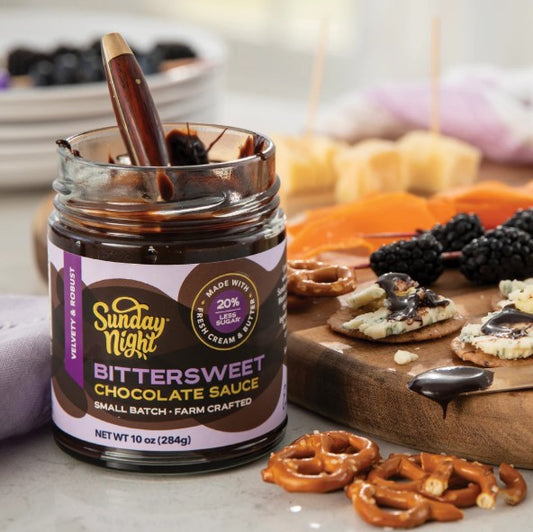 Sunday Night Foods Bittersweet Chocolate Sauce, 10 oz. (07018)