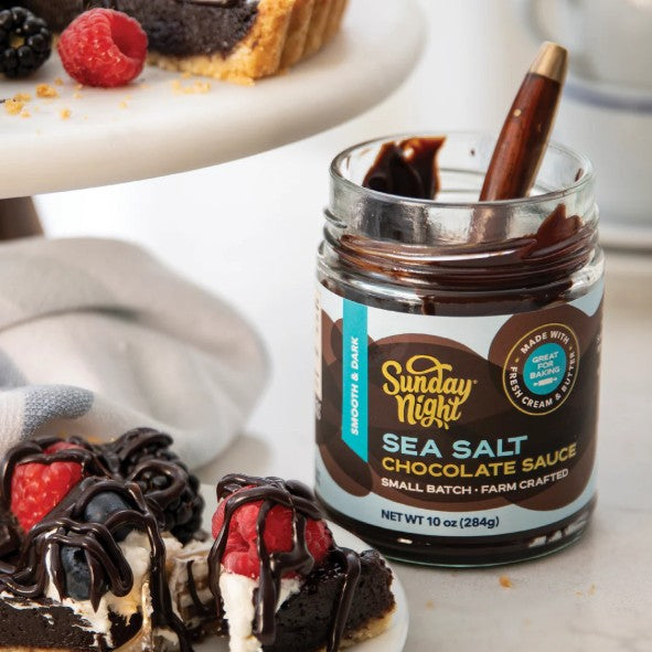 Sunday Night Foods Sea Salt Chocolate Sauce, 10 oz. (07019)