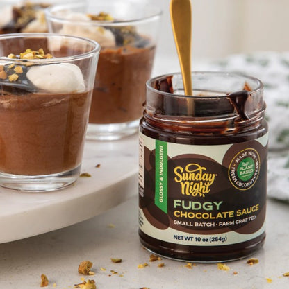 Sunday Night Foods Fudgy Vegan Chocolate Sauce, 10 oz. (07020)