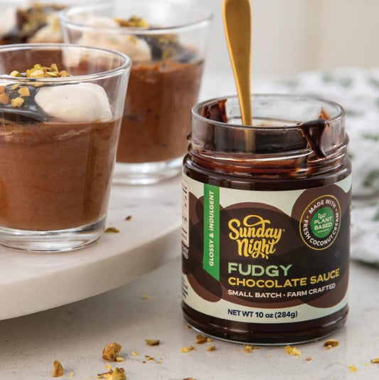 Sunday Night Foods Fudgy Vegan Chocolate Sauce, 10 oz. (07020)