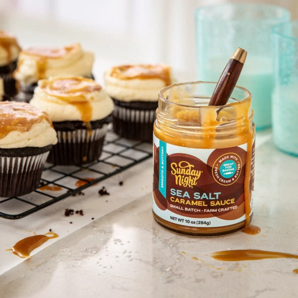 Sunday Night Foods Sea Salt Caramel Sauce, 10 oz. (07028)