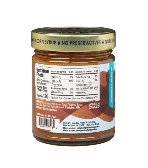 Sunday Night Foods Sea Salt Caramel Sauce, 10 oz. (07028)