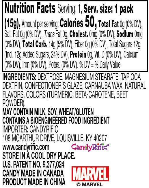 Candyrific Marvel Avengers Assorted Character Fans (Pack of 12) (65191)