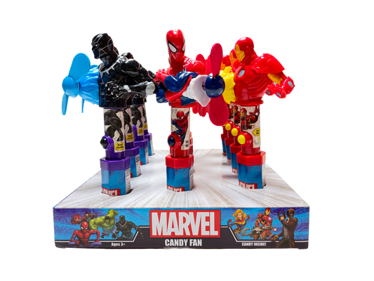 Candyrific Marvel Avengers Assorted Character Fans (Pack of 12) (65191)