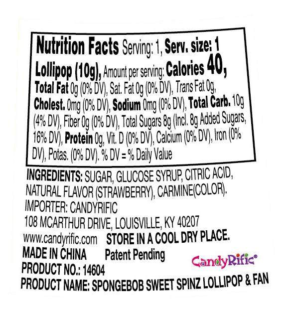 Candyrific Assorted Sweet Spinz Fans (Pack of 12) (69459)