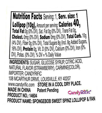 Candyrific Assorted Sweet Spinz Fans (Pack of 12) (69459)