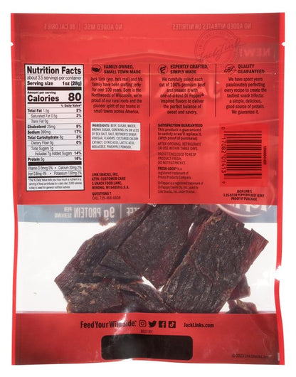 Jack Link's Dr. Pepper Beef Jerky, 3.25 oz. bag