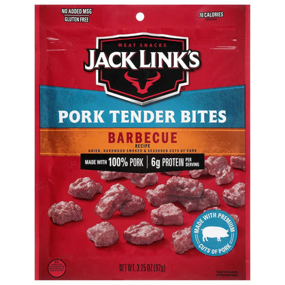 Jack Link's BBQ Pork Tender Bites, 3.25 oz. bag (01093)