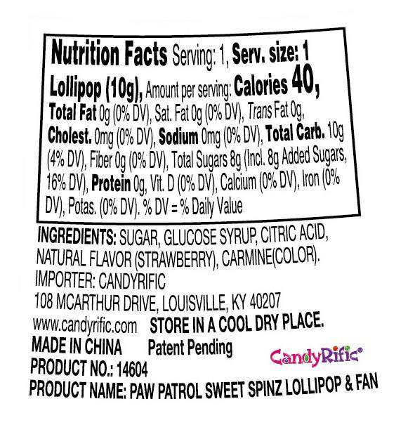 Candyrific Assorted Sweet Spinz Fans (Pack of 12) (69459)