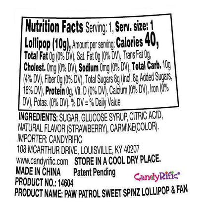 Candyrific Assorted Sweet Spinz Fans (Pack of 12) (69459)