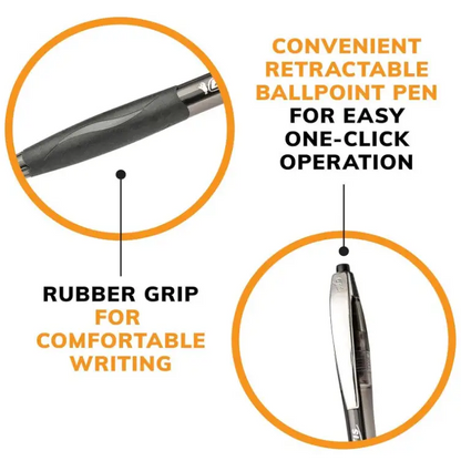BIC Atlantis Original Retractable Black Ballpoint Pen 4 Pack
