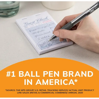 BIC Velocity Bold Retractable Black Ballpoint Pen Bold Point 2 Pack