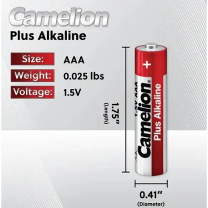 Camelion AAA Alkaline Batteries 4 Pack
