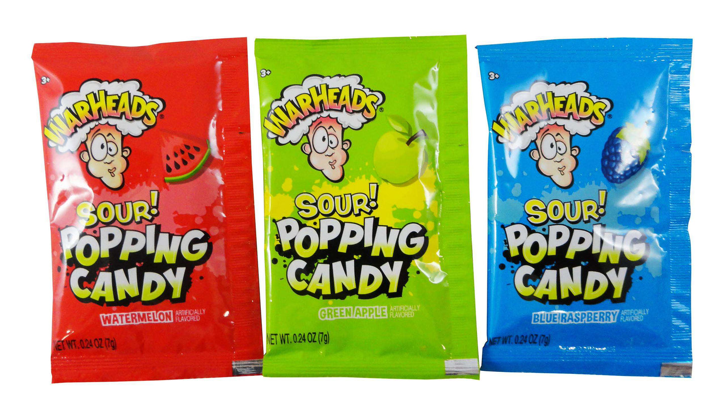Candyrific Warheads Popping Candy Peg Bag (4 count bag) (26654)