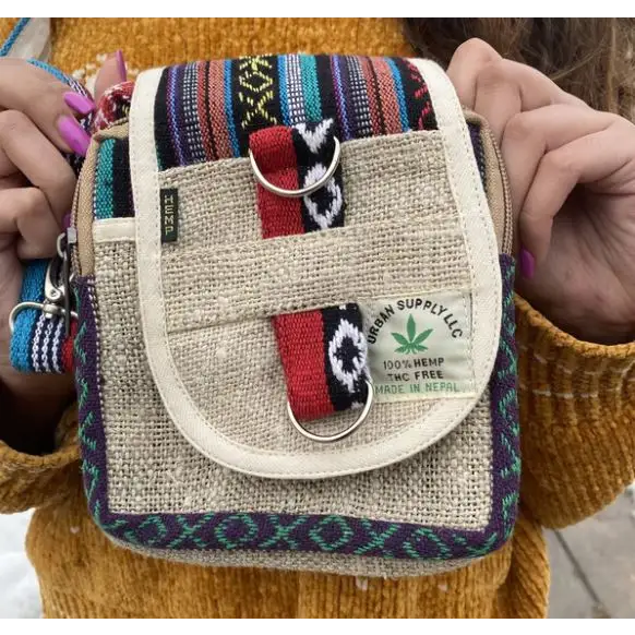 Churpi Multipurpose Hemp Cross Body Bag (Eco-Friendly)