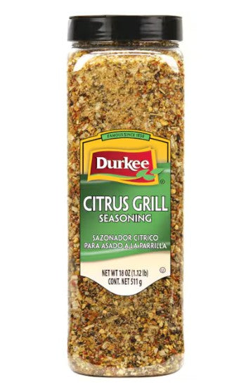Parrilla de cítricos Durkee, 18 oz.