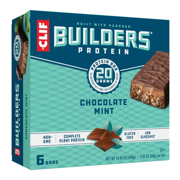 Clif Builders Chocolate Mint Protein Bar 6 Pack