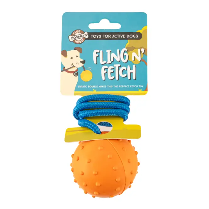 Cosmo’s Club House Fling N Fetch Rope Ball 6 Pack (00571)