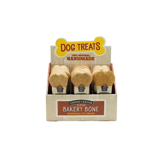 Cosmo’s Snack Shack Pet Treats Cheese & Bacon Bakery Bone 24 Count
