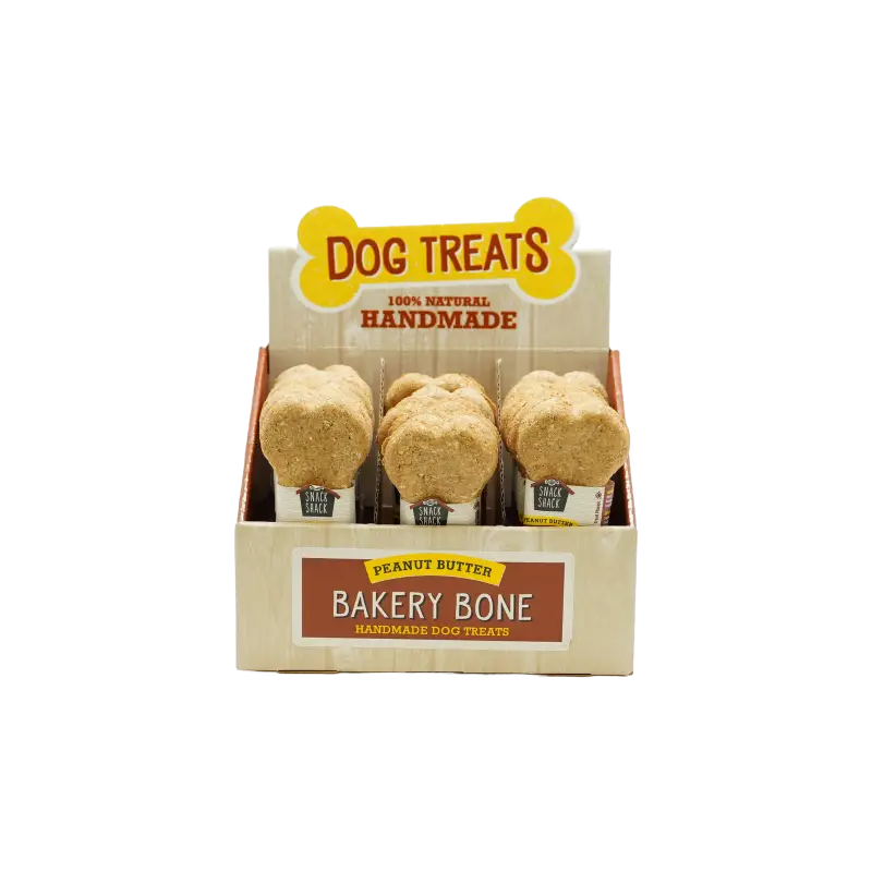 Cosmo’s Snack Shack Pet Treats Peanut Butter Bakery Bone 24 Count