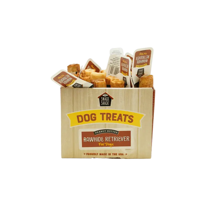 Cosmo’s Snack Shack Pet Treats Peanut Butter Rawhide Roll 30 Count