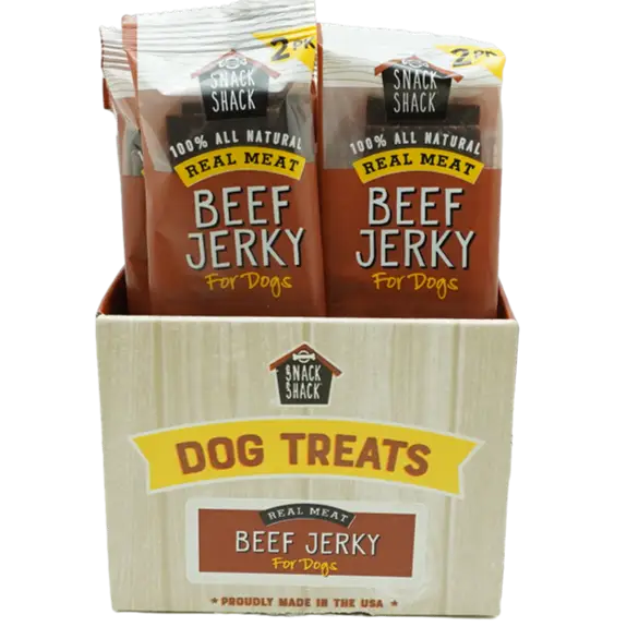 Cosmo’s Snack Shack Pet Treats Real Meat Beef Jerky 18 Count