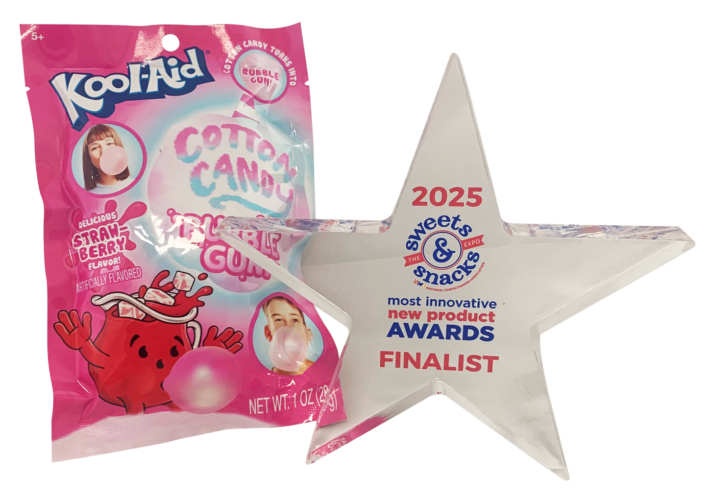 Candyrific Kool-Aid Cotton Candy Bubble Gum Peg Bag (1 oz. bag) (27867)