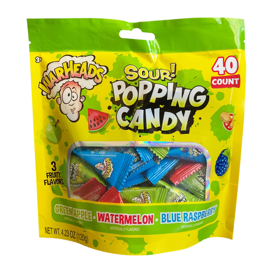 Candyrific Warheads Popping Candy Bag (40 count bag) (27772)