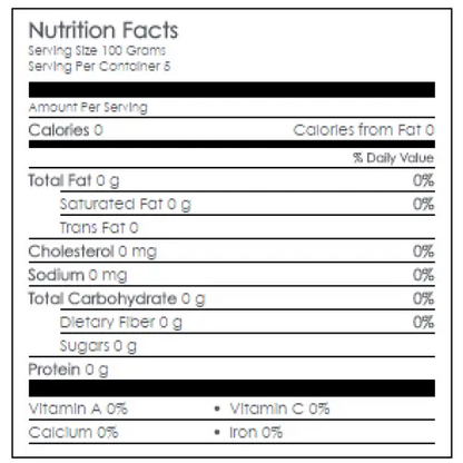 Nutritional Information