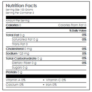 Nutritional Information