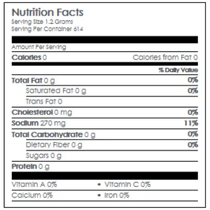 Nutritional Information