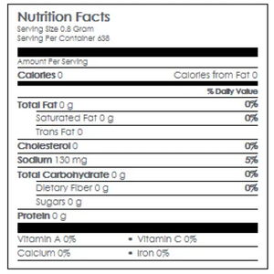 Nutritional Information 