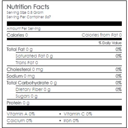 Nutritional Information