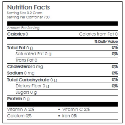 Nutritional Information