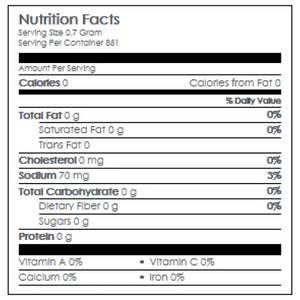 Nutritional Information