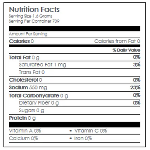 Nutritional Information