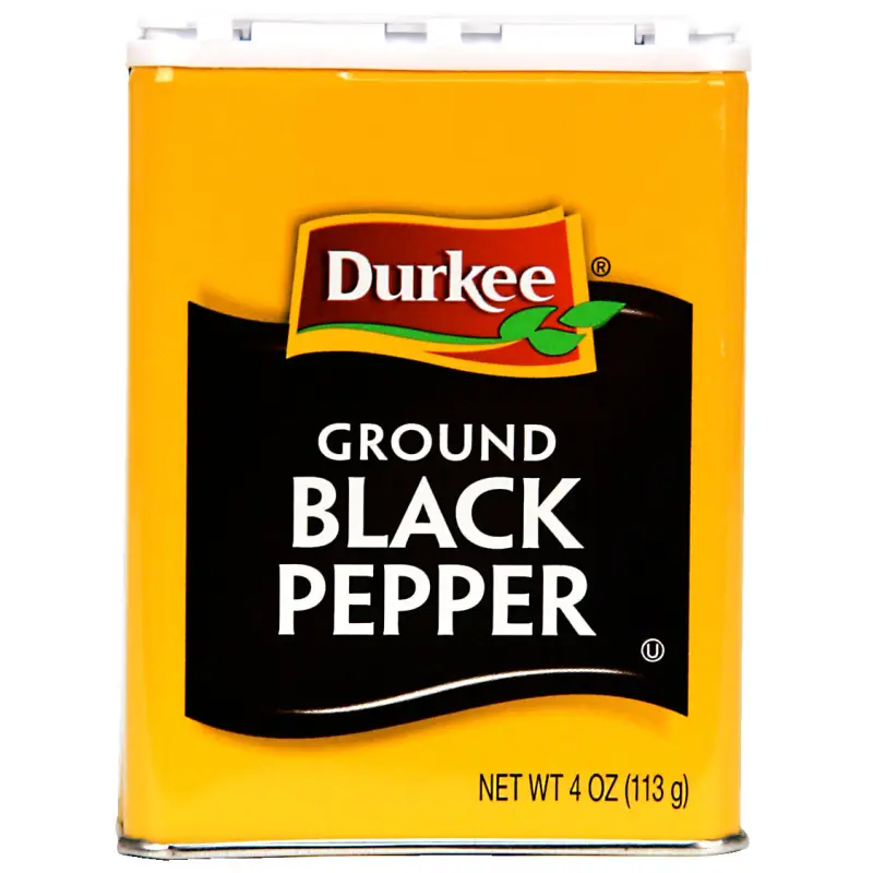 Durkee Ground Black Pepper 4 oz. - Spices and Herbs