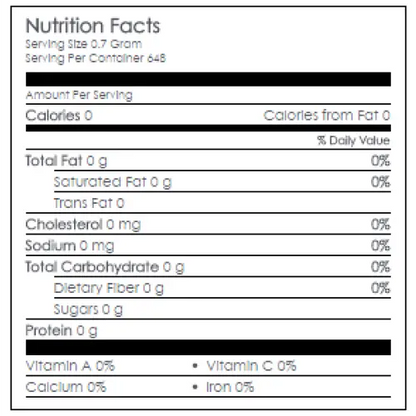 Nutritional Information