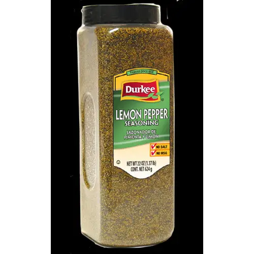 Durkee Lemon Pepper, Salt Free 22 oz