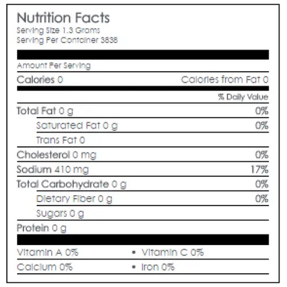 Nutritional Information