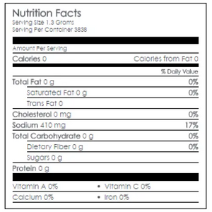 Nutritional Information