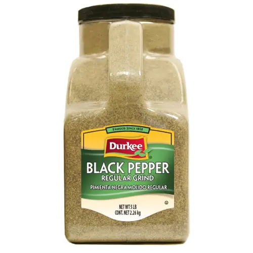 Durkee Regular Ground Black Pepper, 5 lbs