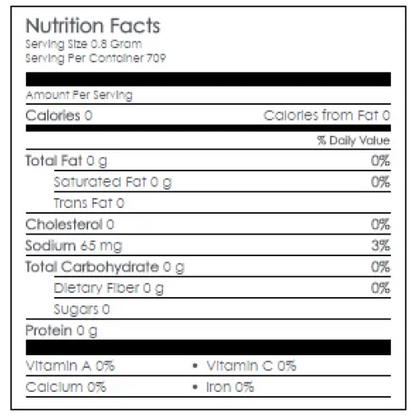Nutritional Information