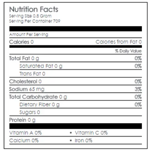 Nutritional Information