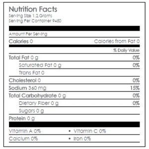 Nutritional information