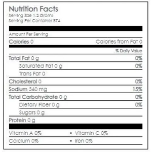 Nutritional Information