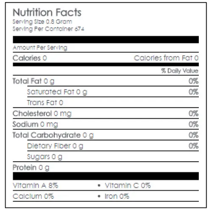 Nutritional Information 