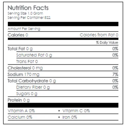 Nutritional Information